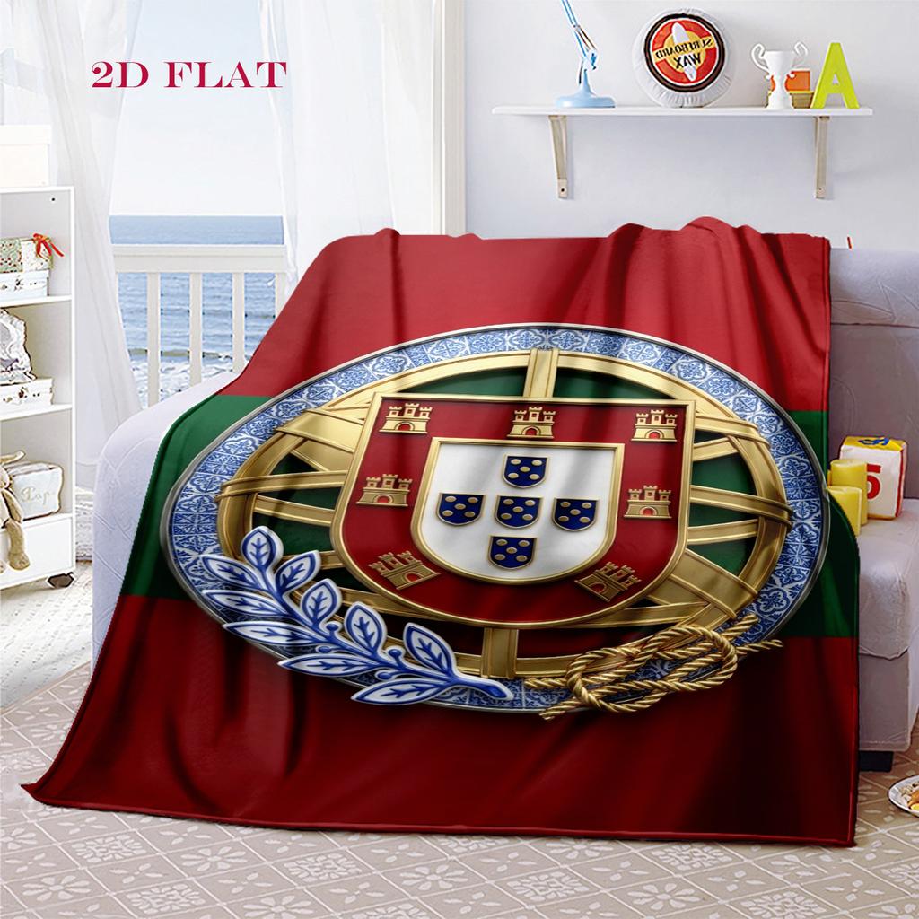 Portuguese Heritage Emblem blanket Suitable for all seasons blanket Digital printing Outdoor plush blanket bedroom