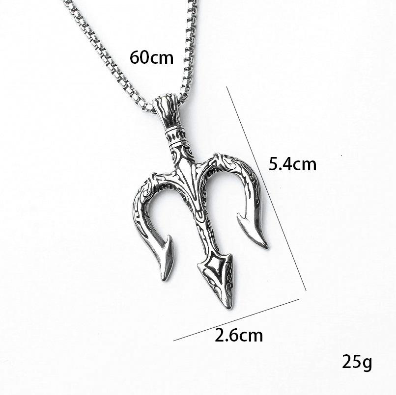 Подвеска из титановой стали, модная, мужская, в стиле хип-хоп, на цепочке из нержавеющей стали