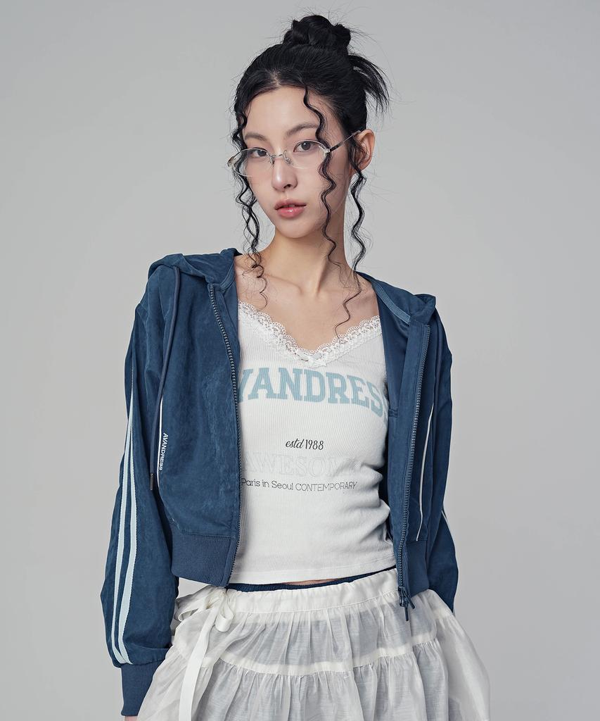 Avandress Bliss Укороченная толстовка с капюшоном на молнии_5 Цветов