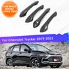 Накладка на дверную ручку автомобиля для Chevrolet Tracker 2022 2023, комплект чехлов из углеродного волокна, 4 шт., внешние детали