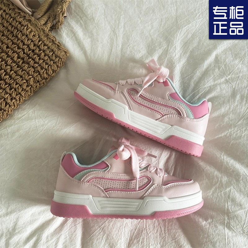 Универсальная юбка на толстой подошве с маленькими желтыми туфлями женская 2025 новая весна и лето студенческий досуг нишевый дизайн кеды женские