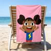 proof beach towel with a Yakka Dee pattern - soft,absorbent,quick-drying,machine washable - perfect for swimming,camping,bathing