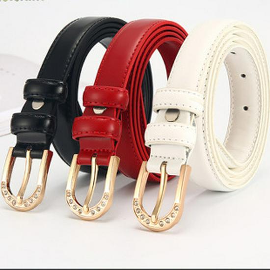 Handmade Woven Leather Belt with Alloy Buckle - Unisex Casual Fashion for Jeans