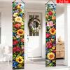 2pcs Banner Easter Polyester Porch Decoration