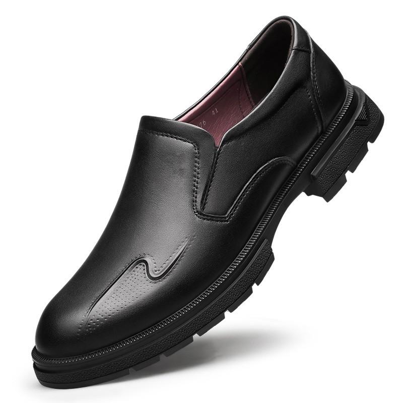 Fashion Genuine Leather Men Casual Shoes Male Comfortable Business Shoe Platform All-match Loafers Men Brand Outdoor Antiskid Male Flats
