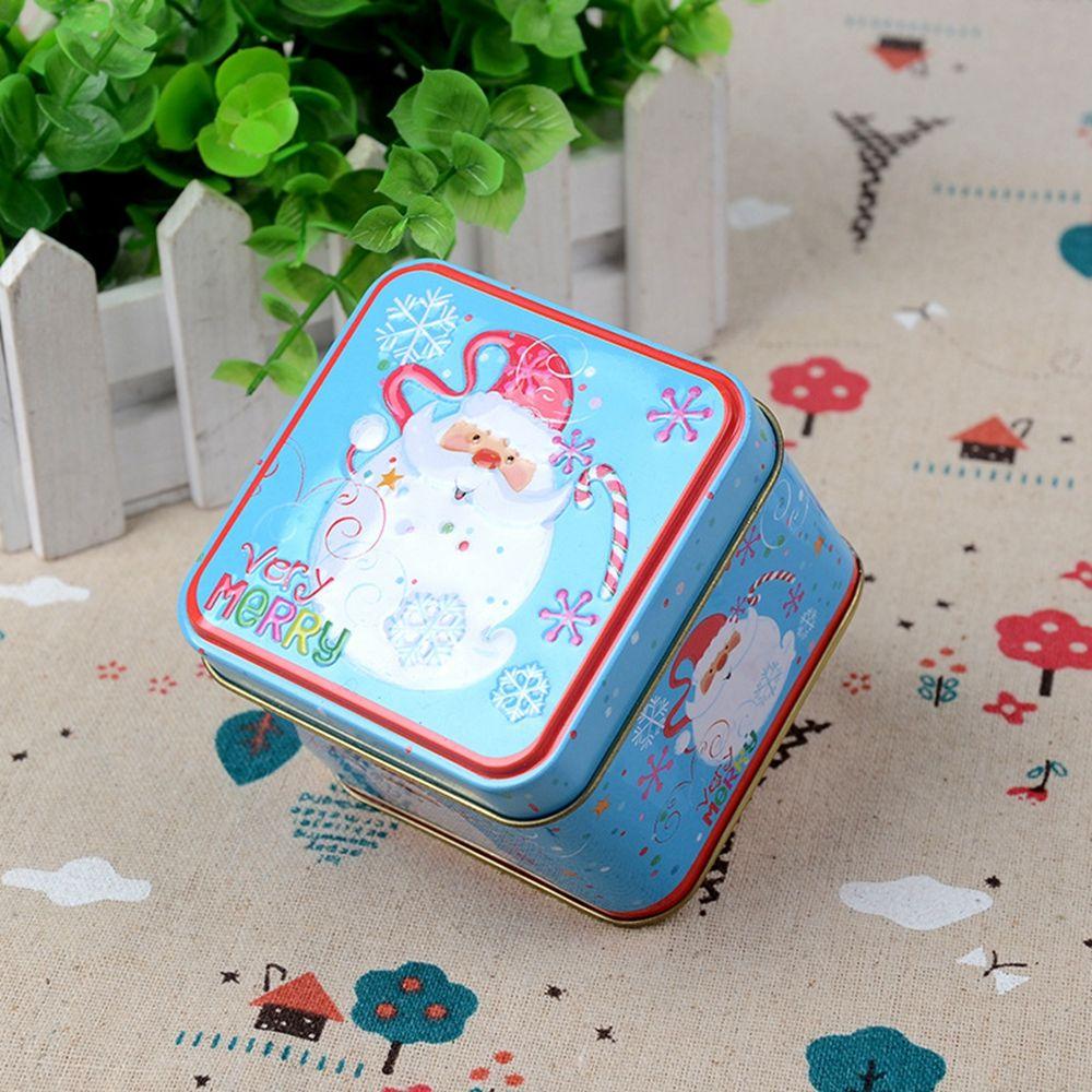 Christmas Ornaments Tin Box Gift Box Storage Box Candy Box Christmas Supplies Christmas Decorations