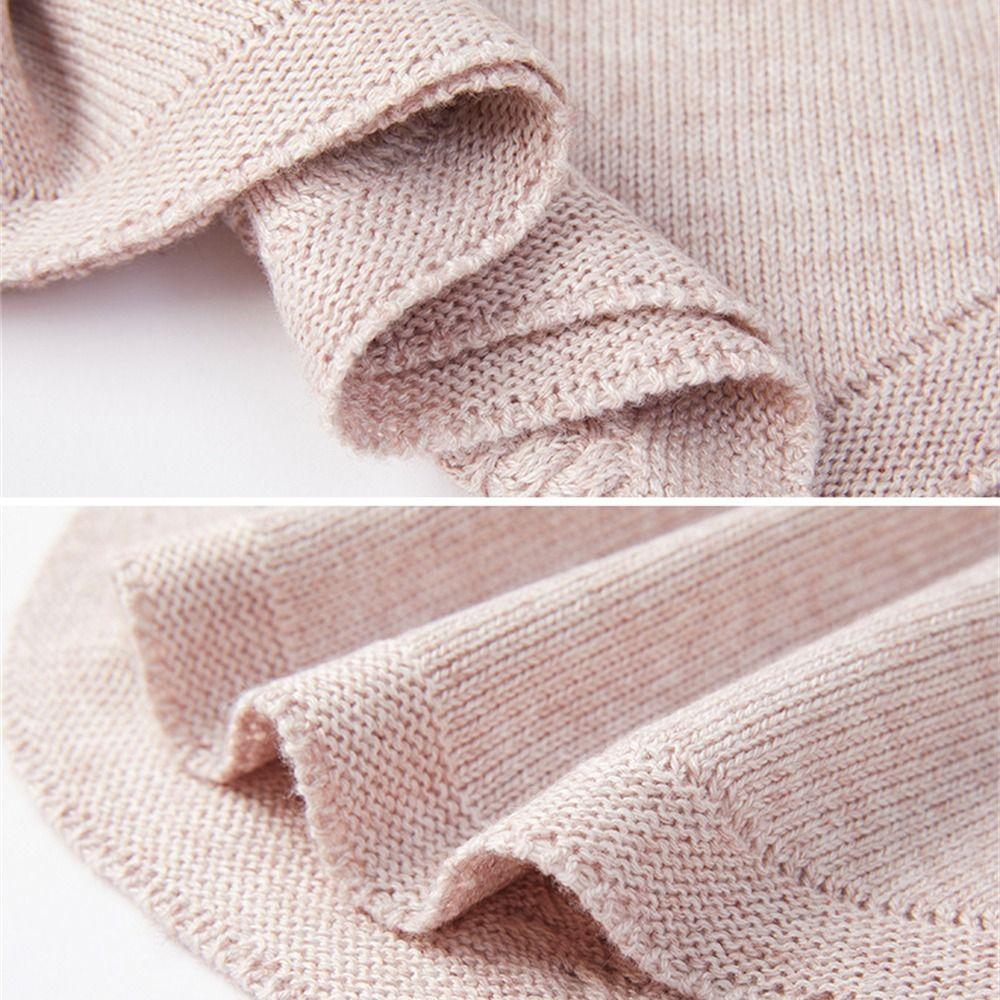 Soft Knitted Ring Scarf Imitation Wool Turtleneck Neckchief Daily Fake Collar for Women Girls