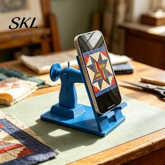 3D-печатная подставка для телефона, подставка для швейной машины, винтажная мини-настольная подставка для мобильного телефона, аксессуар для hands-free уроков, уникальный подарок для рукодельников
