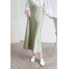 Triacetic Acid Satin French Fishtail Skirt for Women Draped Slim Mid-length High-waisted Skirt Summer Silk Hip Skirt