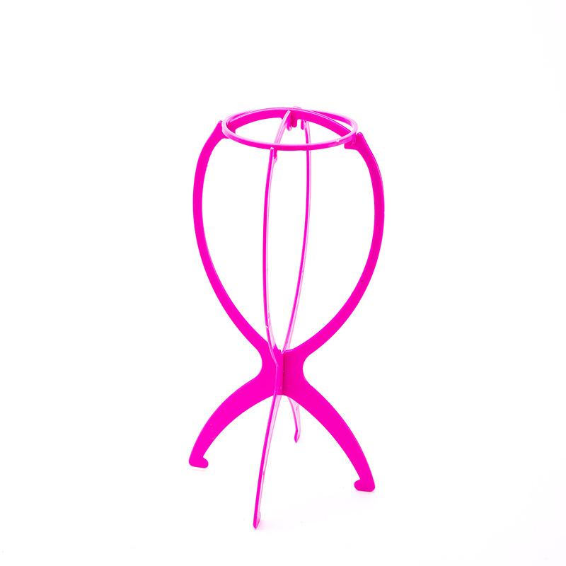 Plastic Folding Stable Durable Hat Display Wig Stand Mannequin Head Stand Portable Folding Beauty Hair Accessories Wig Stand