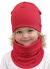 Hat + Scarf Set 110-122 Children' Set 52/56 Spring Red