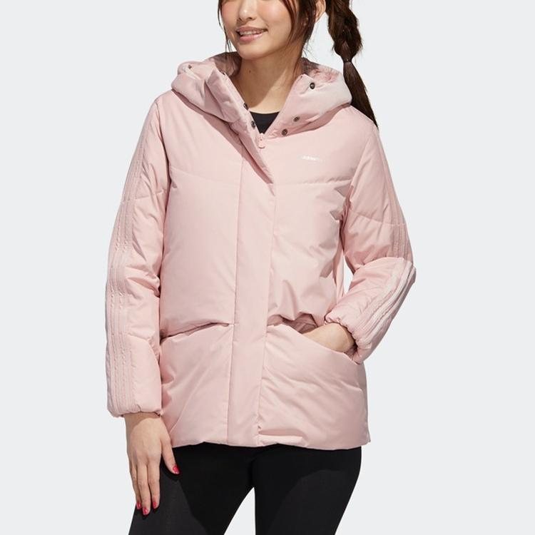 adidas Женская пуховая куртка с капюшоном Neo Warm Sports Ярко-розовая GJ8799