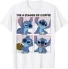 Футболка Lilo &Stitch 4 стадии кофе