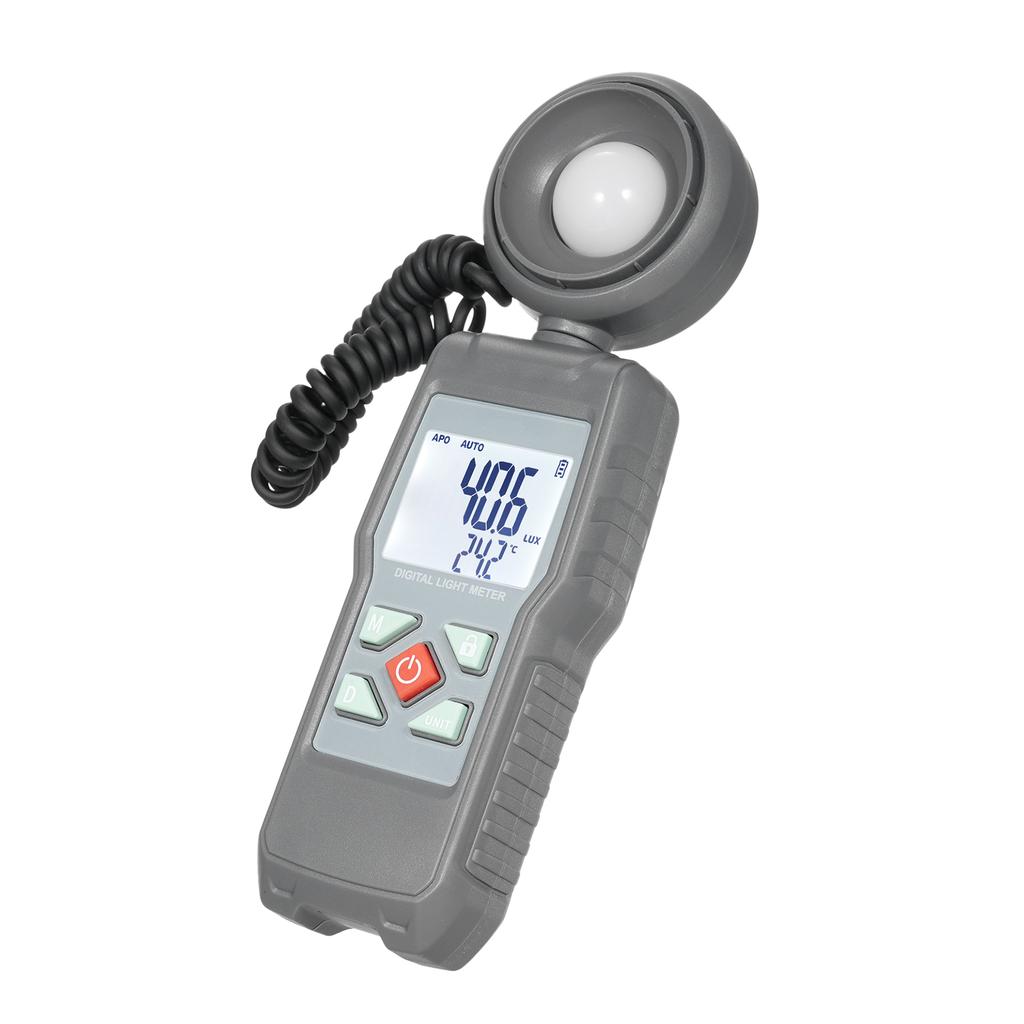 Люксметр Цифровой измеритель освещенности Ручной прибор для измерения температуры окружающей среды, диапазон вверх