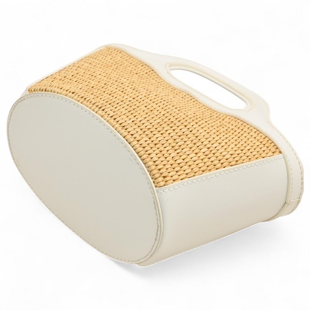 Auth MARNI Tropicaria Micro Bag 2WAY Shoulder Bag Cotton Leather Ma6423ee Used