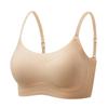 Summer Light and Seamless Invisible Special Skin Foundation Underwear Women's Big Breasts Show Small Breasts Gather Comfortable Vest Bra