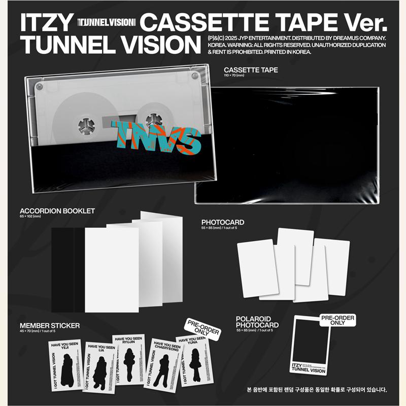 [Pre-order] ITZY - Tunnel Vision (Cassette Tape Ver.)(Online Benefit)