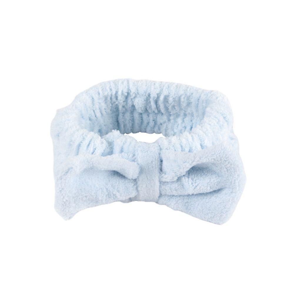 Повязка для волос для мытья лица, мягкая повязка на голову с бантом, галстук-бабочка, повязка на голову для спа, новая повязка на голову для макияжа