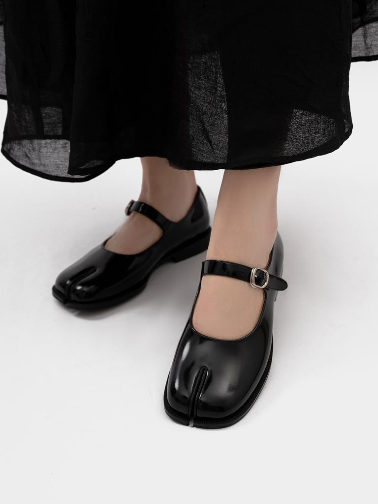 Элегантные женские туфли Мэри Джейн на плоской подошве с пряжкой, удобные кожаные офисные туфли для повседневной носки