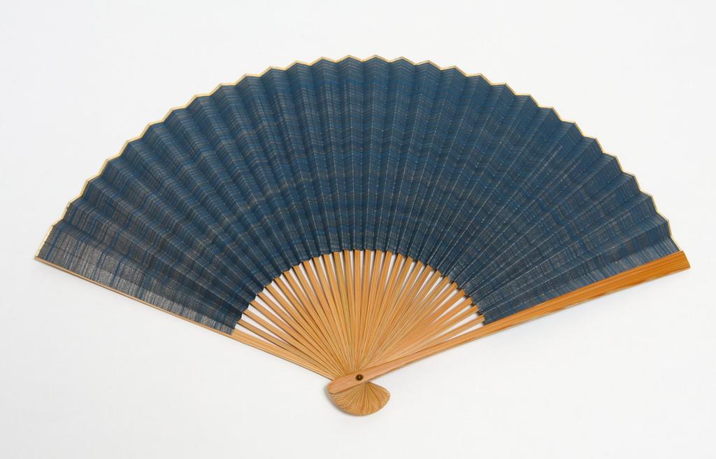 Hasegawa Kyoto Handmade by Kyoto Comes with Fan Pouch and Wooden Kasumi Navy Fan, Kasumi, Artisans, Box,