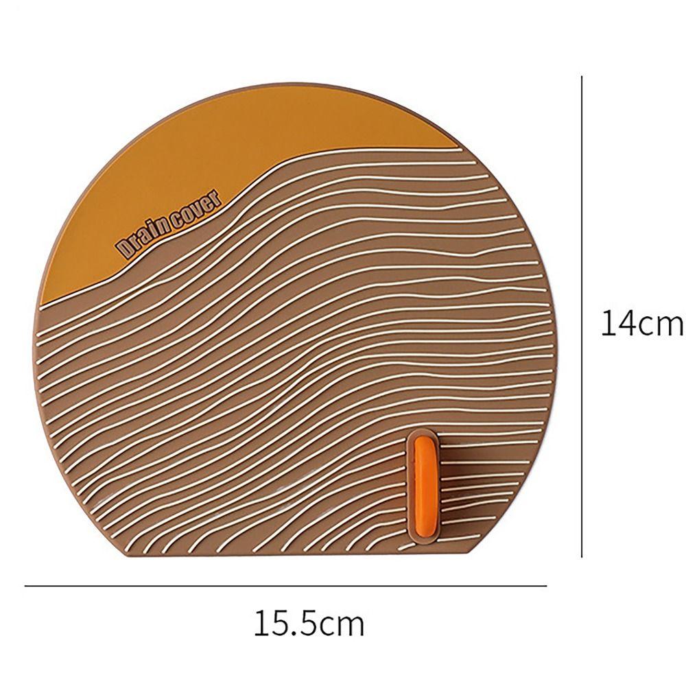 Anti-insect Floor Drain Cover Anti Odor Water Stopper Cute Sink Mat  for Toilet Shower Sewer