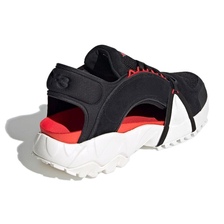 adidas Y-3 Notoma Sandal Черные Красные Кроссовки Унисекс Мелово-Белые FZ4510