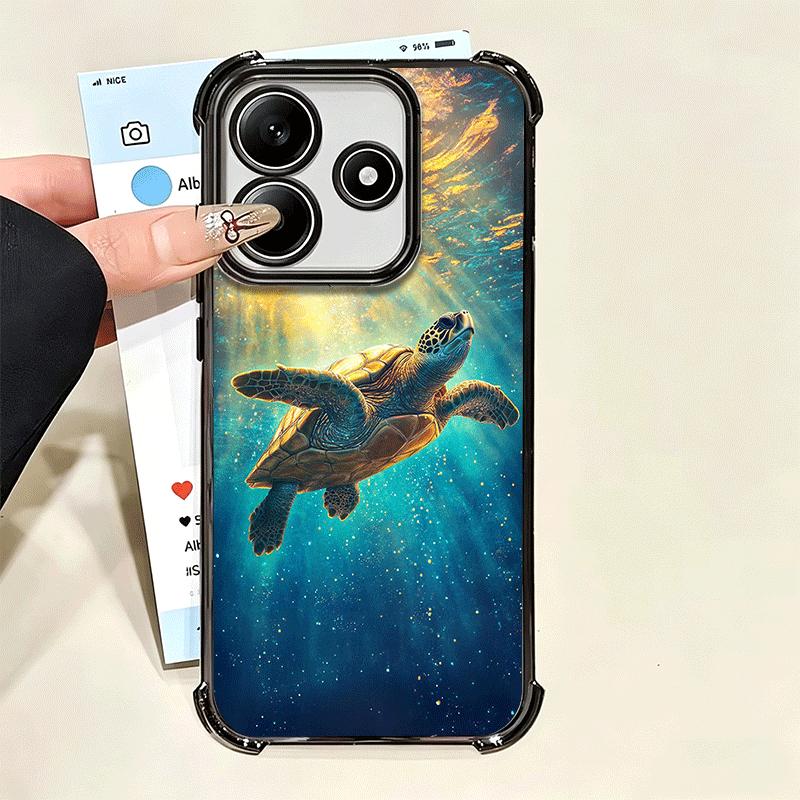 Летняя Морская Черепаха Милый Мягкий Чехол Для Телефона Для Xiaomi Poco X7 X8 Pro Max X6 X5 X3 F8 Ultra F7 M8 M7 M5S Redmi 15C 15A 15 14C 13C 12C