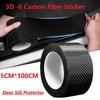 Наклейка на порог автомобиля, защитная наклейка 3D -6 из углеродного волокна, резиновая, полоска своими руками, 5 см * 3 м, водостойкая, съемная, не повредит автомобилю
