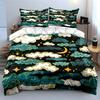 Clouds, crescent moon, stars. Bedding sets Duvet cover sets Duvet covers Pillowcases(1 * Duvet Cover 2 * Pillowcases without duvet insert)