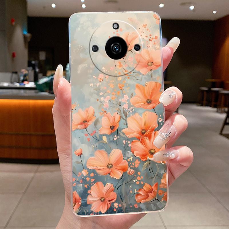 Cover For Realme 11 Pro+ 5G Casing Luxury Fashion Butterfly Flower Clear Soft TPU Silicon Phone Case For Realme 11 Pro Plus Case
