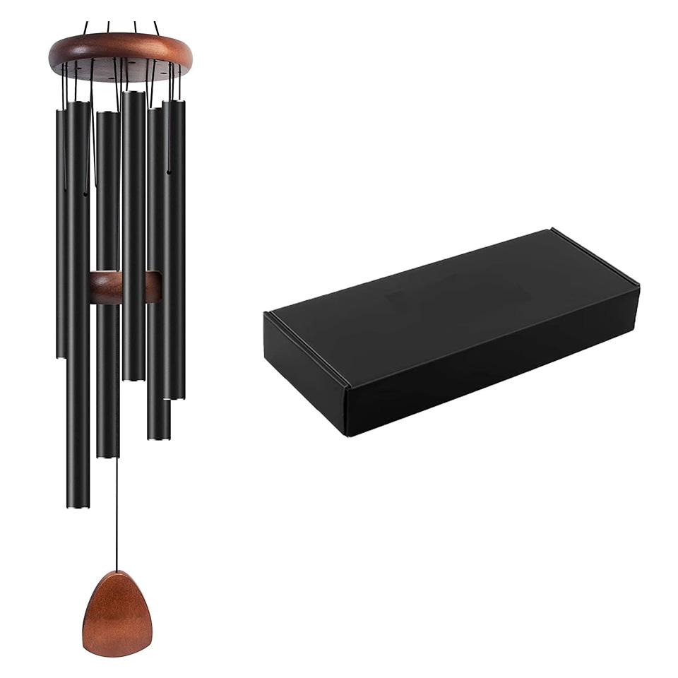 New Metal Windchime Aluminum Windbell Wind Chimes 6 Rods Chimes Home Decoration Craft Outdoor Garden Patio Notes Zen Meditation