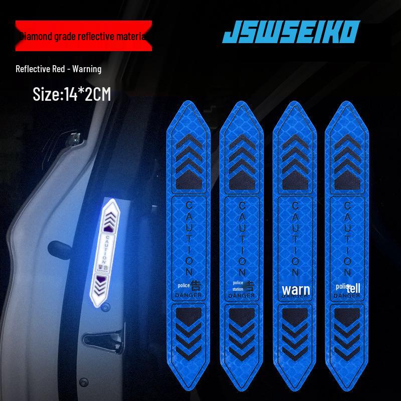 Car Door Reflective Safety Warning Sticker - Scratch Cover Decal Strip