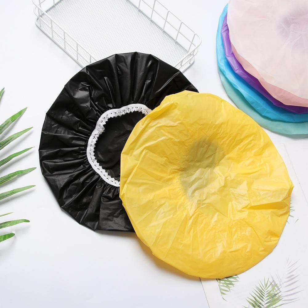 Color Salon Product Bathroom Supplies Elastic Band Hair Protect Waterproof Hats Bathing Shower Cap