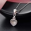 FD15599365 Танцизное серебряное ожерелье с подвеской в ​​форме сердца из циркона ААА для женщин, подарки на свадьбу, ювелирные изделия