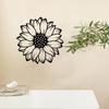 Sunflower Wall Decor - Black Metal Flowers Art | Elegant Home Decoration for Bathroom, Farmhouse, Living Room, and Kitchen