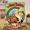 Angry Beavers Adventure Blanket Flannel Throw for Sofa, Travel, Camping, Livingroom, Office, Chair and Bed Soft and Warm Holiday gifts