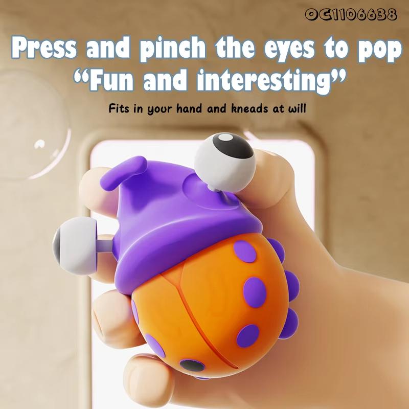 Stress-Relieving Toys Cartoon Animal Pop Eye Squeeze Toys Eyeball Bouncing Toy Gifts For Boys Girls Kids Adults