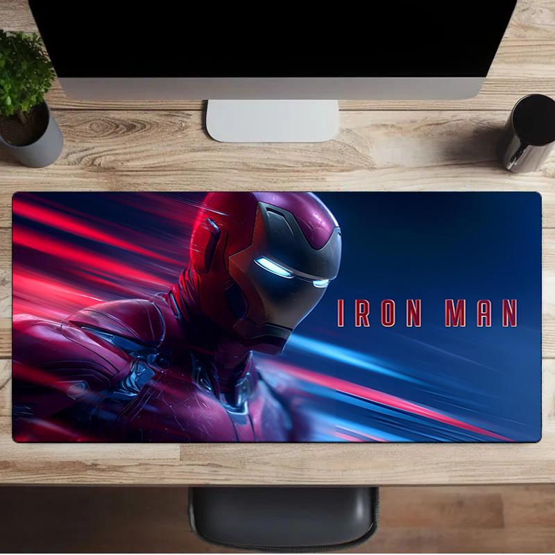 Iron Man Mouse Pad, Rubber Base, Mouse Pad for Gamers and Office Use, Gaming Desk , Easy To Clean Mat Office Fan Gifts