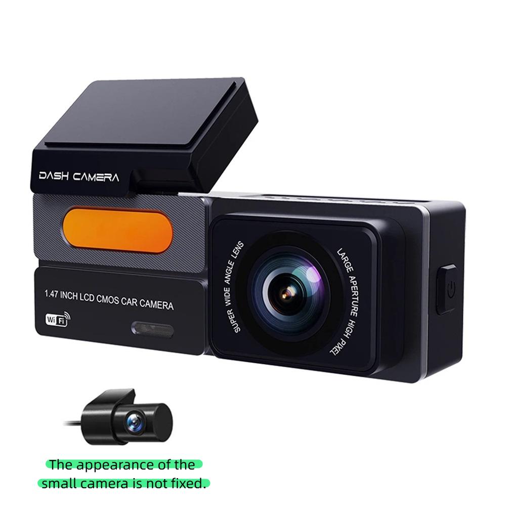 2K Car DVR Dual Lens Dash Cam For Cars, Dual Cameras Front 1440P and Rear 1080P With 1.47 Inch