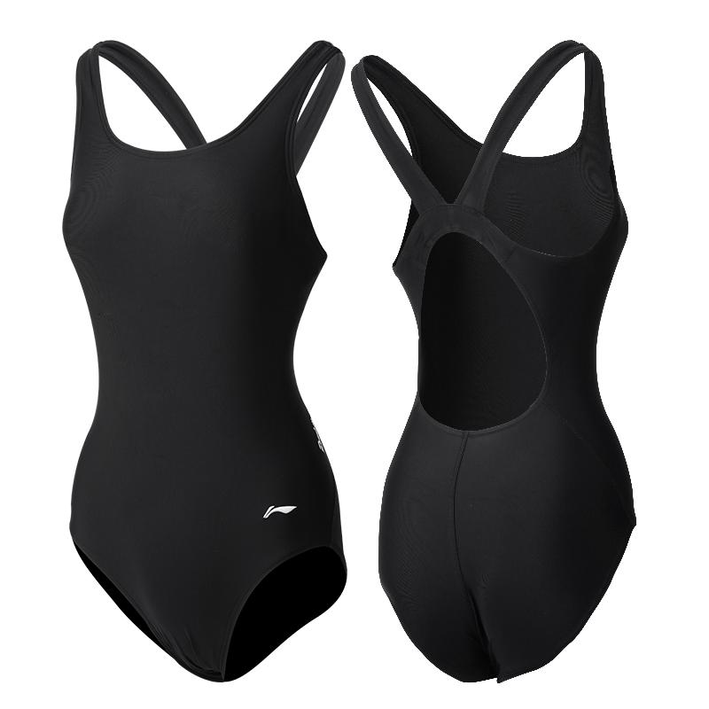 Li Ning Женский цельный купальник Черный LNYW022-1-2025
