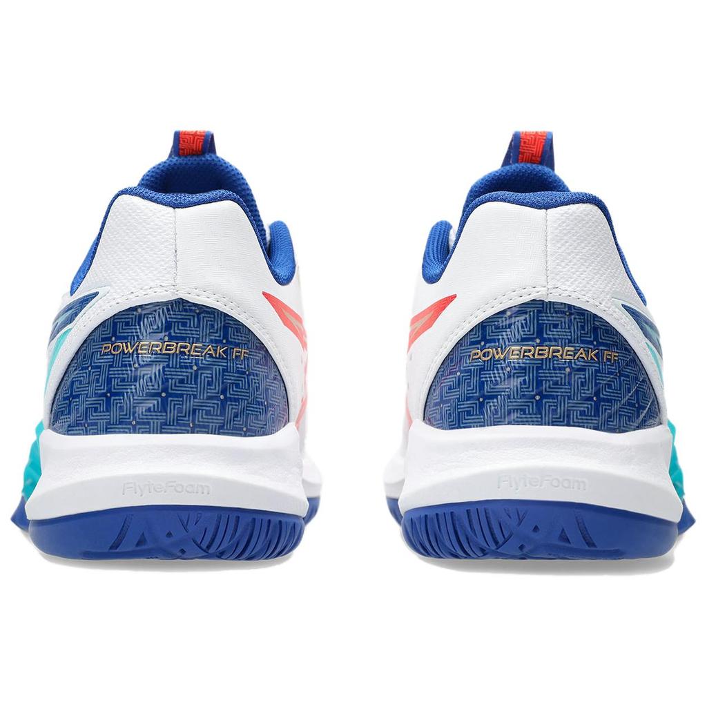 Asics POWERBREAK FF Износостойкие Низкие Бадминтонные Кроссовки Мужские Синие Белые Кроссовки 1071A121-960