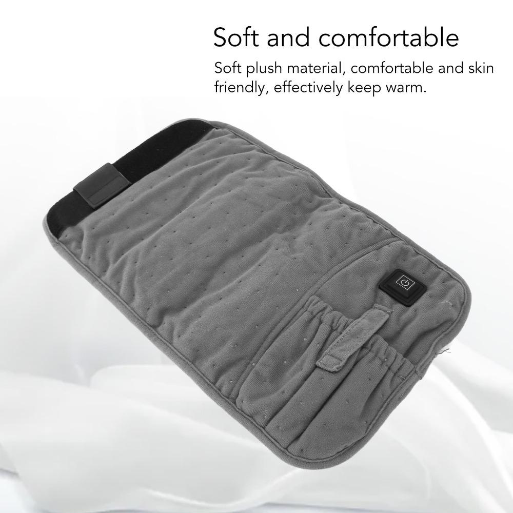 Gray Heated Back Wrap 30-50°C USB Back Heating Pad Electric Back Heating Pad  Back Pain Relief