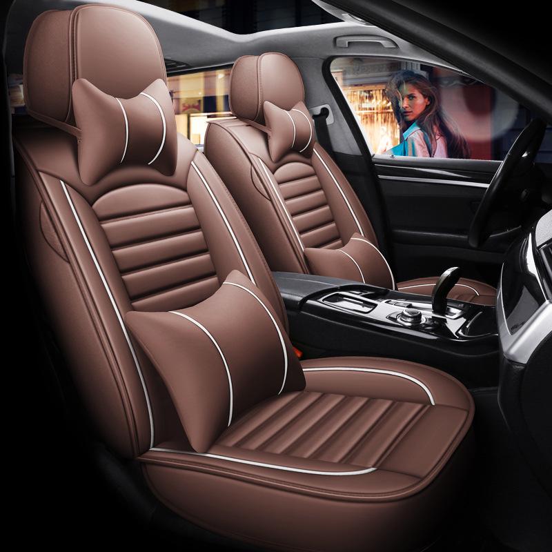 A1 Full Leather Car Seat Cushion - Universal Sport Design