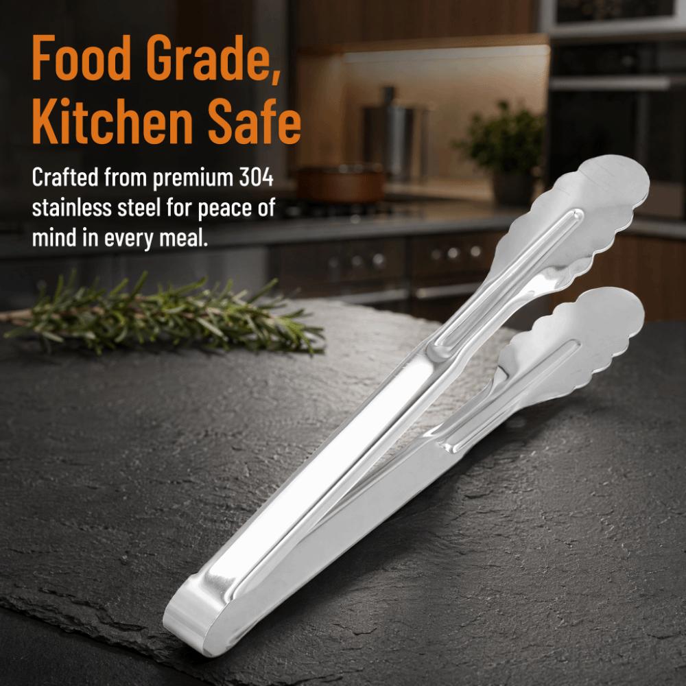 Polished Finish Stainless Steel Tongs Stainless Steel Kitchen Food Clip Serving Tong Steak Serving