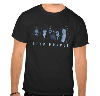 DEEP PURPLE Рок-группа Легенды рок-музыки Черная футболка -906-