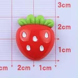 Artificial Resin Flat Back Fruit Design Fridge Magnet for Souvenir and Home Decor