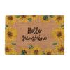 Hello Sunshine Sunflower Door Mat