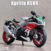 1:12 Aprilia Rsv4 Suzuki Gsx R1000r Alloy Motorcycle Model Diecast Car Toy Front Wheel Steering Miniature Cars Collect Ornaments