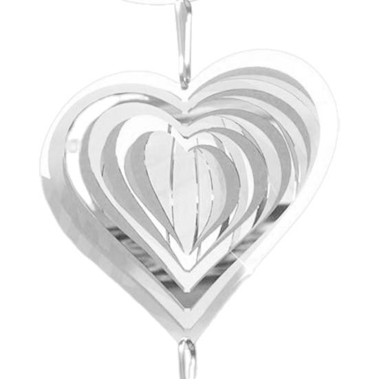 3D Wind Spinner Bird Deterrent Outdoor Garden Yard Farm Hanging Reflective Metal