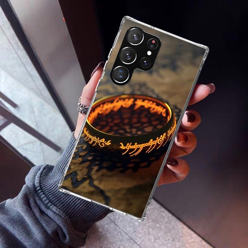 Чехол для телефона L-Лорд Колец R-Rings Для Samsung Galaxy S23 S24 S25 Edge S26 Ultra S22 + S21 Plus S20 FE Чехол Силиконовый Печать Sh